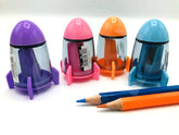 Rocket Shaped Colorful Pencil Sharpeners For Kids